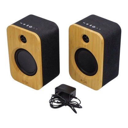 HouseofMarley GET TOGETHER ブックシェルフ型 Bluetoothスピーカー DUO EM-JA019 中古 a1