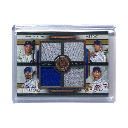 TOPPS MLBカード MUSEUM COLLECTION ANTHONY RIZZO KRIS BRYANT JAVIER BAEZ WILLSON CONTRERAS CHICAGO CUBS /75 #FPR-RBBC 中古 IT2