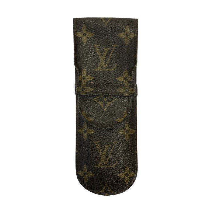 LOUIS VUITTON ルイヴィトン モノグラム エテュイ スティロ ペンケース ユニセックス フラップ ステーショナリー M62990 中古 T1