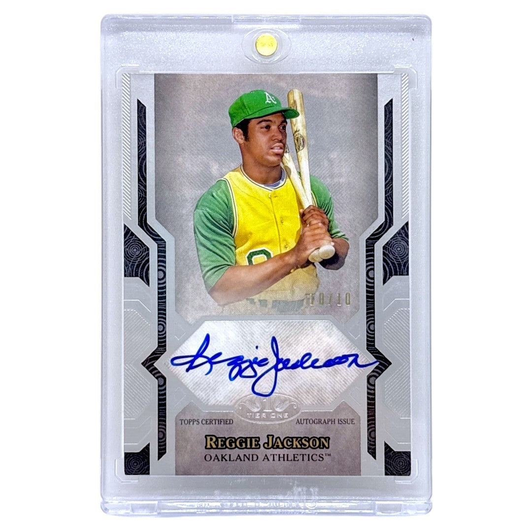 TOPPS MLBカード TIER ONE REGGIE JACKSON OAKLAND ATHLETICS /10 #NLA-RJA 中古 IT1