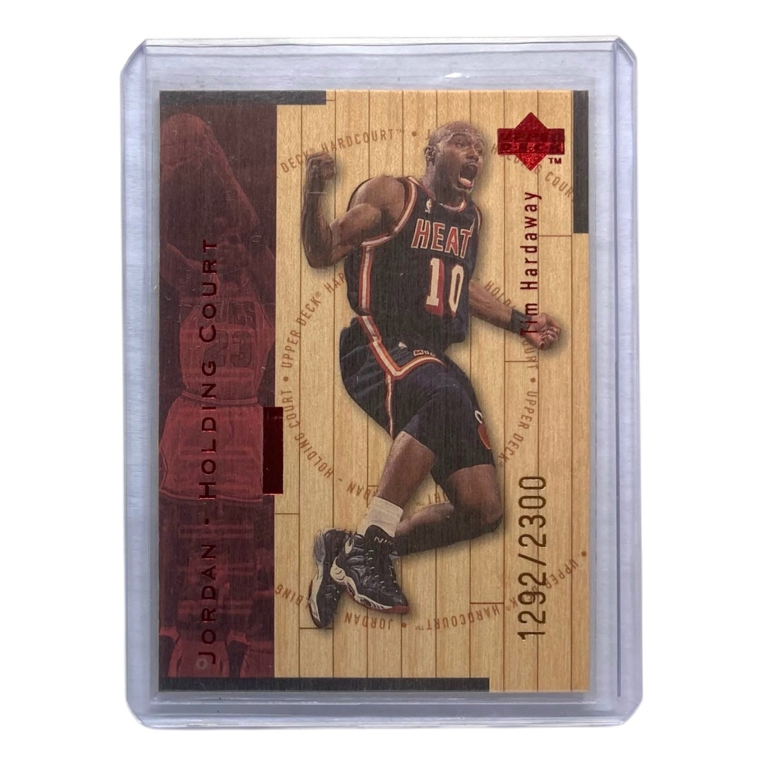 UPPER DECK NBAカード HARDCOURT JORDAN HOLDING COURT TIM HARDAWAY HEAT MICHAEL JORDAN BULLS 1292/2300 #J14 中古 IT2
