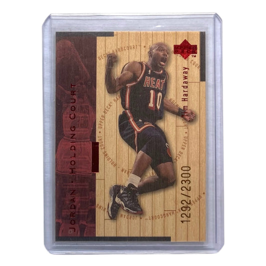 UPPER DECK NBAカード HARDCOURT JORDAN HOLDING COURT TIM HARDAWAY HEAT MICHAEL JORDAN BULLS 1292/2300 #J14 中古 IT2