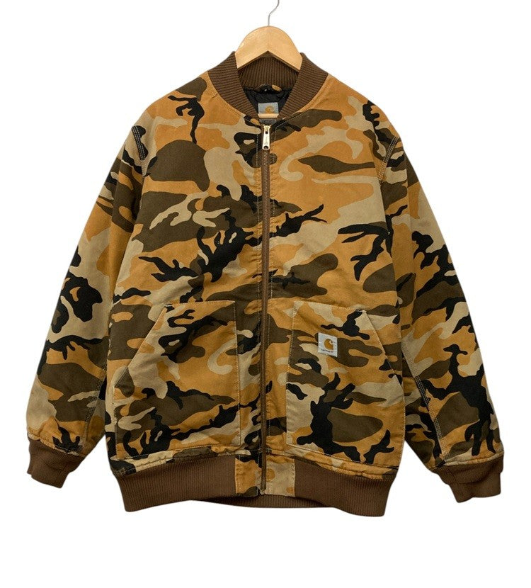 carhartt カーハート オレンジカモ コットンダック ジャケット 中古 D4