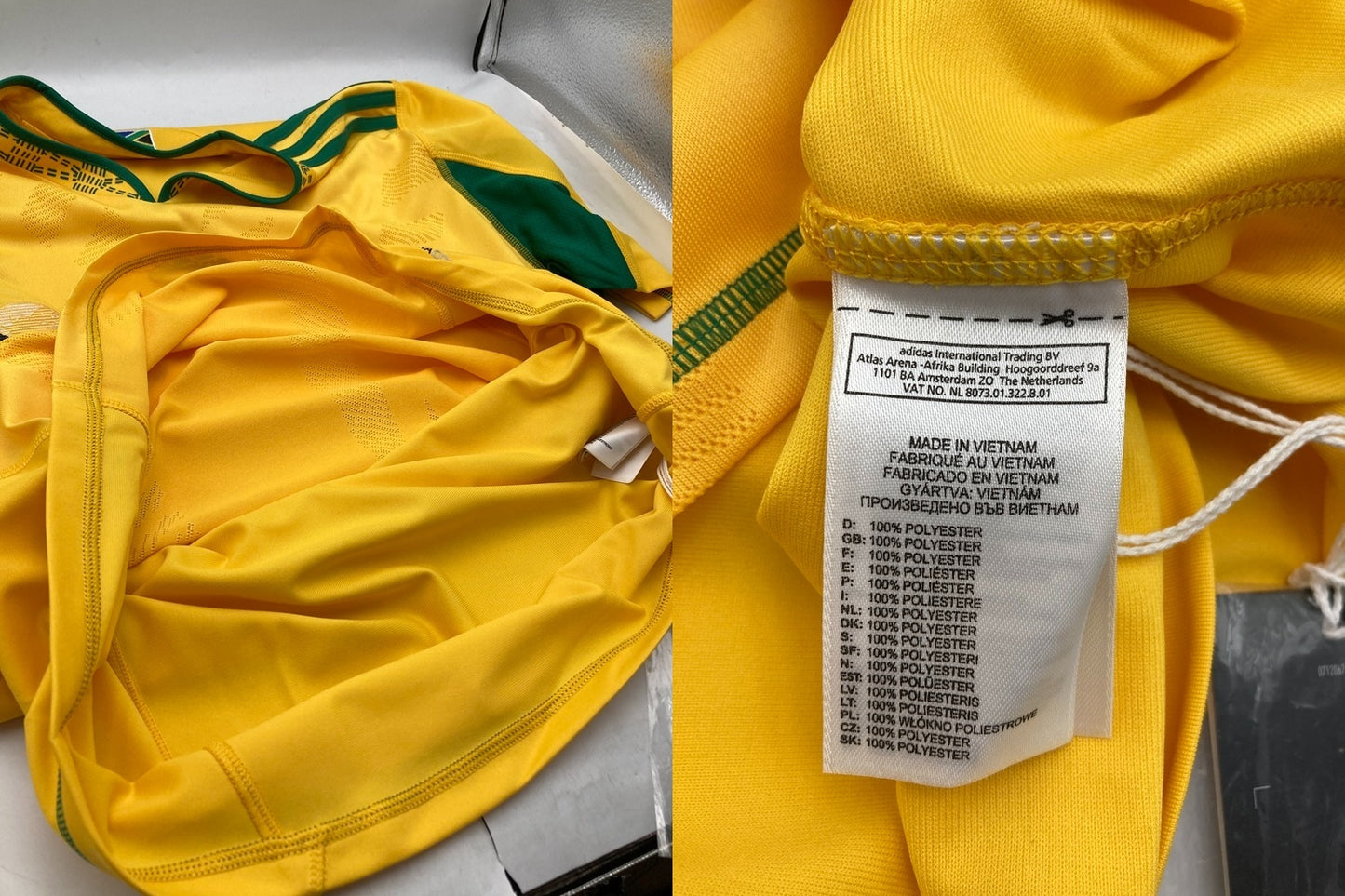 adidas アディダス 南アフリカ代表 2010 レプリカ ユニフォーム サイズ JASPO O メンズ 中古 D4