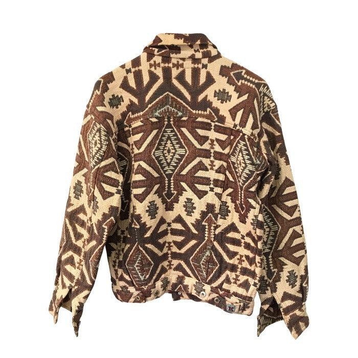 KOMODO コモド ジャケット メンズ コットン ネイティブ カバーオール 厚手シャツ ハンドメイド ベージュ/ブラウン Mサイズ 中古 T1