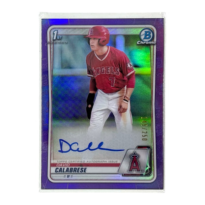 TOPPS MLBカード BOWMAN CHROME 1ST DAVID CALABRESE ANGELS /250 #CDA-DC 中古 IT1