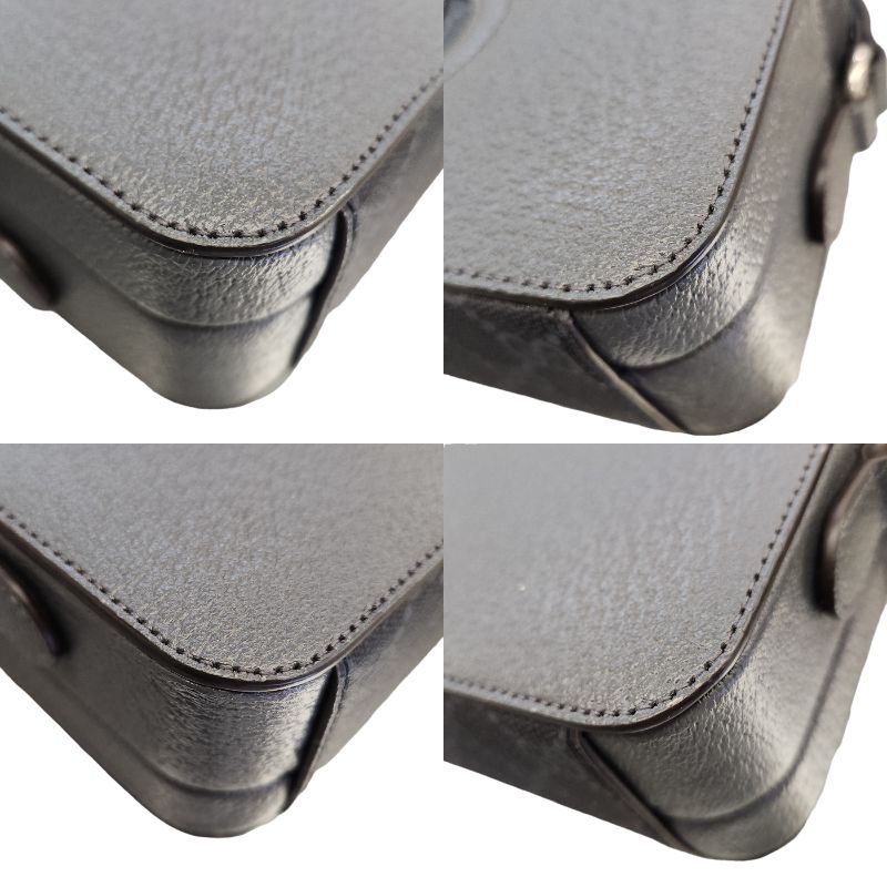 GUCCI グッチ ショルダーバッグ レディース GGスプリームキャンバス カットアウト インターロッキングG グレー 725341 中古 T1