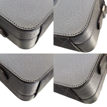 GUCCI グッチ ショルダーバッグ レディース GGスプリームキャンバス カットアウト インターロッキングG グレー 725341 中古 T1