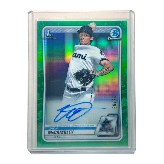 TOPPS MLBカード BOWMAN CHROME 1st ZACH MCCAMBLEY MARLINS 26/99 #CDA-ZM 中古 IT2