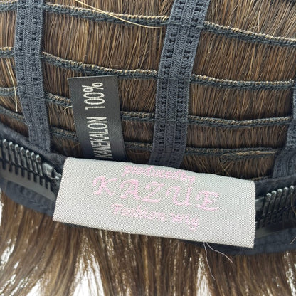 銀座サロン KAZUE WIG カズエ ウィッグ ショート レディース ショート フルウィッグ ブラウン かつら 中古 W４