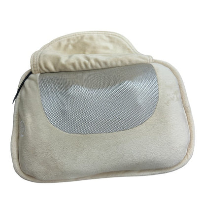 OMRON オムロン マッサージクッション HM-341 ベージュ 医療機器認証番号：224AABZX00036000 家電 マッサージ マッサージ器 首 肩 ふくらはぎ 太もも 腰 背中 中古 W４