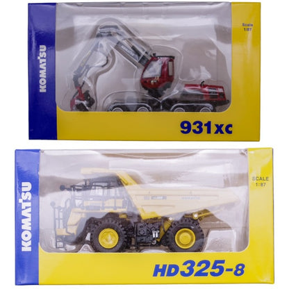 KOMATSU コマツ オリジナルミニチュアカー 10点セット 1/87スケール 非売品 株主優待 建築機械 ミニカー 中古 a1