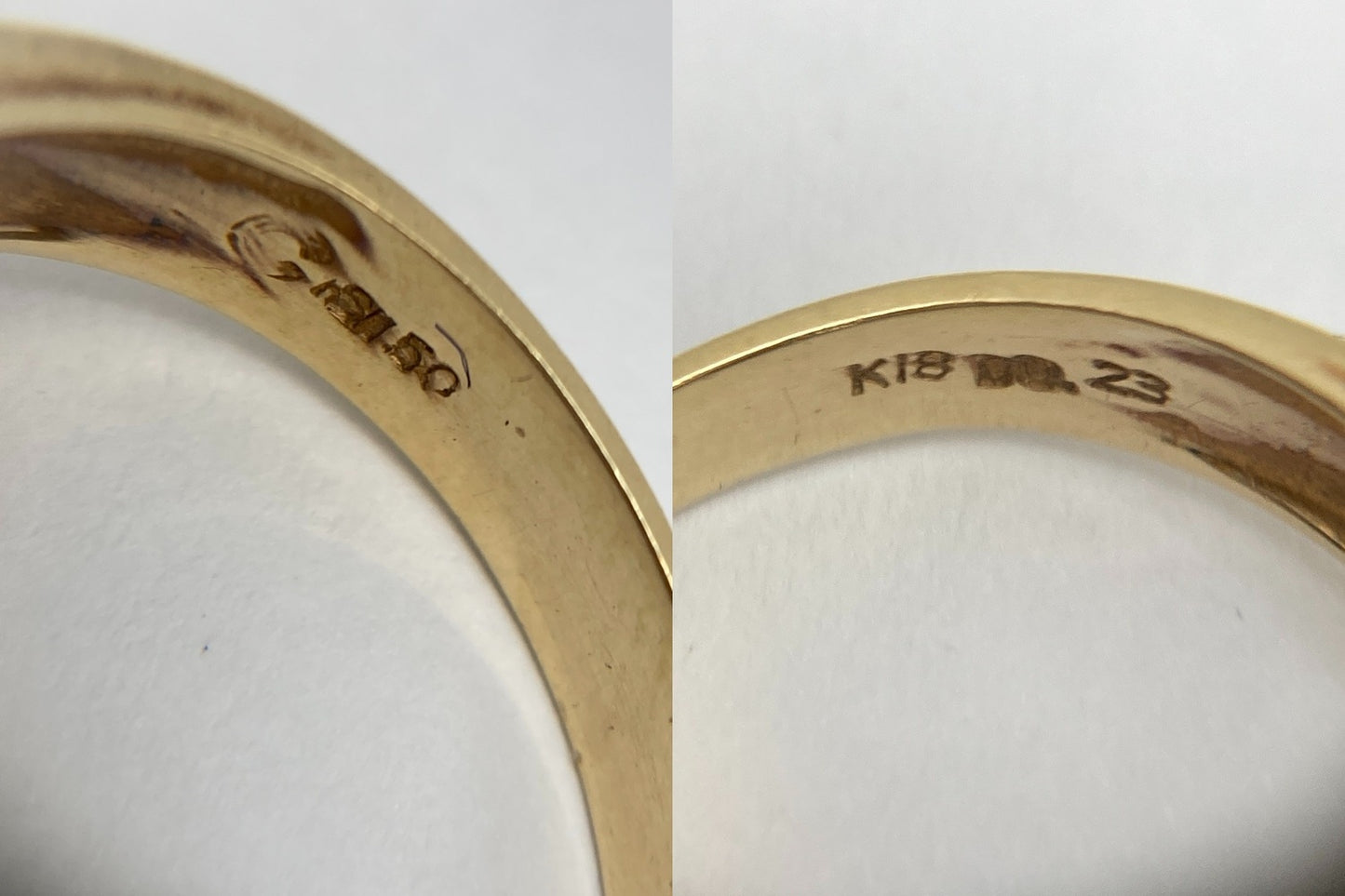 K18 サファイア1.50ct ダイヤ0.23ct クローバー リング 11号 中古 D4