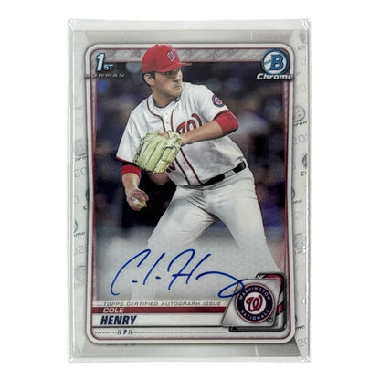 TOPPS MLBカード BOWMAN CHROME 1ST COLE HENRY WASHINGTON NATIONALS #CDA-CHE 中古 IT1