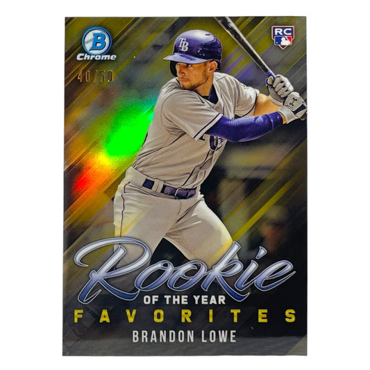TOPPS MLBカード BOWMAN CHROME BRANDON LOWE TAMPA BAY RAYS /50 #ROYF-2 中古 IT2