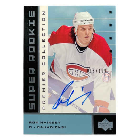 UPPER DECK NHLカード PREMIER COLLECTION RON HAINSEY MONTREAL CANADIENS /199 #73 中古 IT2