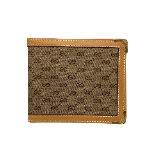 GUCCI オールドグッチ マイクロGG 2つ折り財布 札入れ 中古 D4