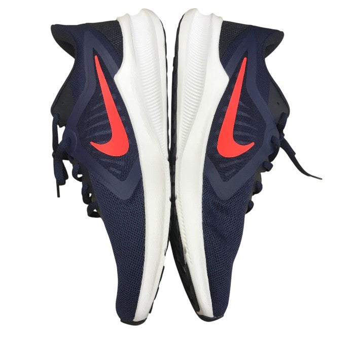 NIKE ナイキ ダウンシフター10 メンズ オールシーズン ランニングシューズ ネイビー 28cm CI9981-400 中古 N1