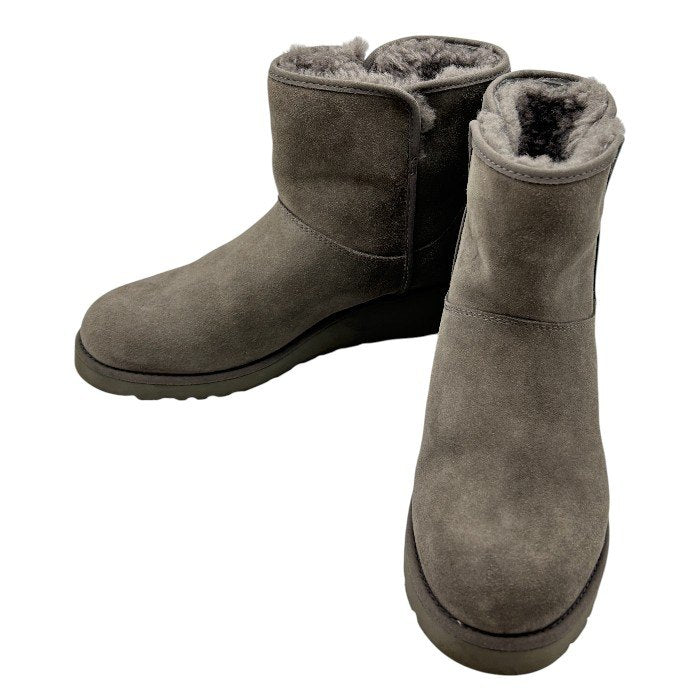 UGG Kristin アグ クリスティン ムートン クラシックブーツ 1125910 24cm 靴 シューズ 秋 冬 グレー レディース 中古 W４