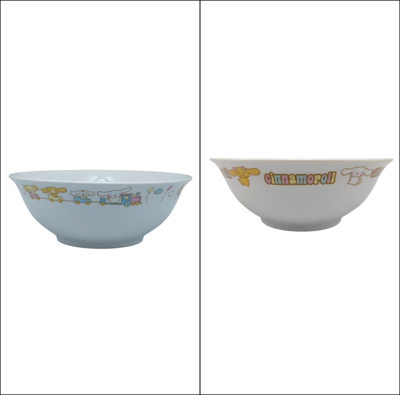 【未使用品】 サンリオ シナモロール ラーメンどんぶり＆レンゲ 2種セット 中古 H４