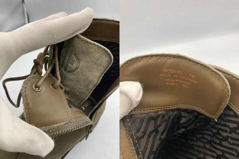 COLE HAAN コールハーン グリニッジ レースアップ ブーティー ブーツ WATERPROOF W25690 サイズ7 中古 D4