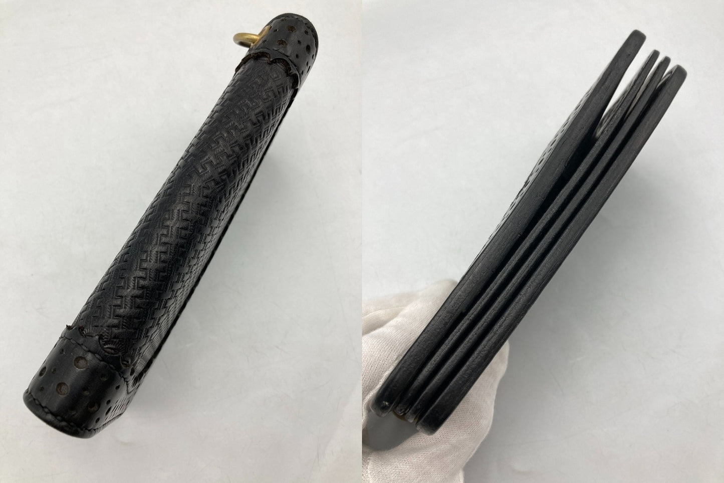 BACKDROP Leathers バックドロップレザーズ バスケットウォレット 中古 D4