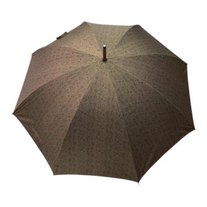 Gianni Versace ジャンニ ヴェルサーチ 雨傘 ペイズリー柄 長傘 傘 レディース 総柄 ブラウン 中古 W1