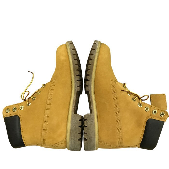 Timberland ティンバーランド 6インチ プレミアムブーツ メンズ レースアップ キャメル 26cm 6153B 中古 N1