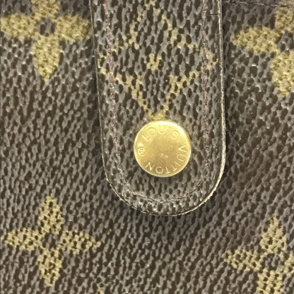 LOUIS VUITTON ルイヴィトン モノグラム コンパクトジップ 財布 ユニセックス 二つ折り 小銭入れあり ラウンドジップ ブラウン M61667 中古 T1