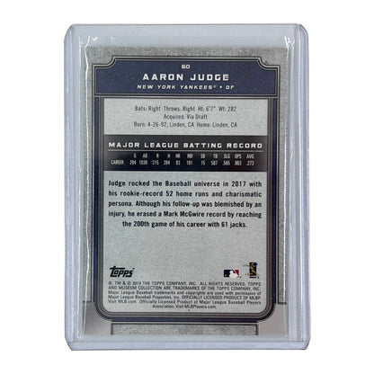 TOPPS MLBカード MUSEUM COLLECTION AARON JUDGE NEW YORK YANKEES #60 中古 IT1