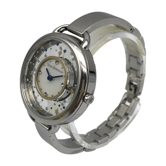 STAR JEWELRY スタージュエリー 腕時計 レディース アナログ クォーツ ラウンドフェイス 限定 星座 クリア シルバー/ホワイト 中古 T1