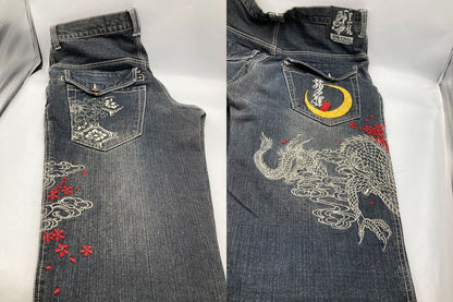 DOG TOWN ドッグタウン 黒龍 デニムパンツ DTB-3179 中古 D4