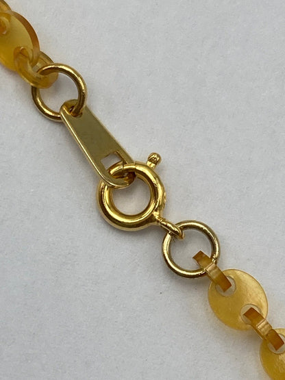 本鼈甲 べっ甲 白甲 ネックレス 中古 D4