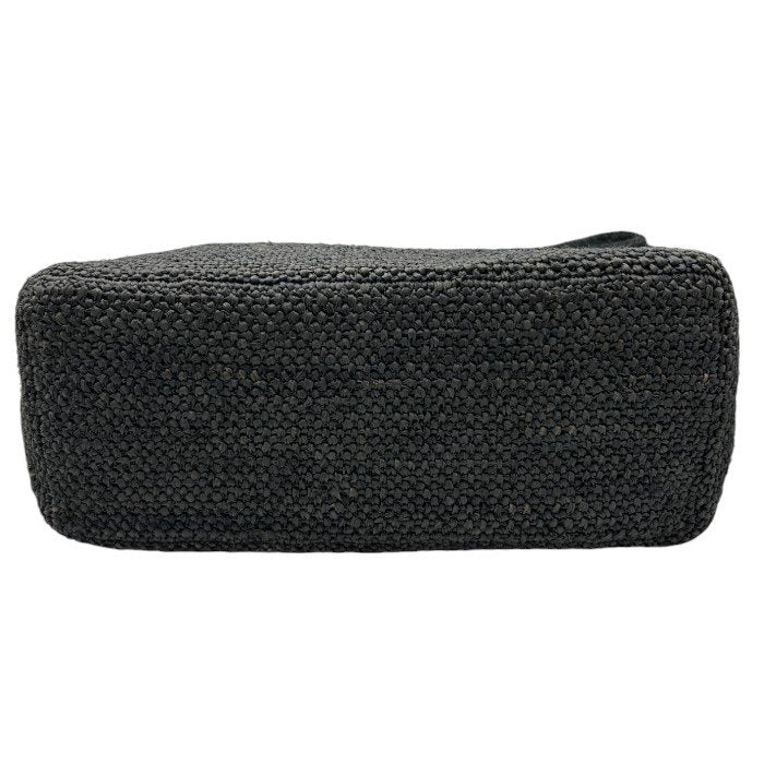 HELENKANINSKI ヘレンカミンスキー ラフィア Loto ワンショルダー バッグ 鞄 チャコールブラック 肩掛け レディース 中古 W４