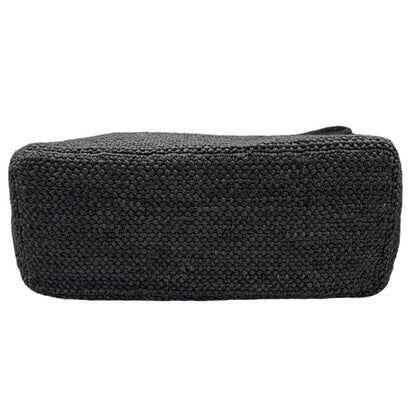 HELENKANINSKI ヘレンカミンスキー ラフィア Loto ワンショルダー バッグ 鞄 チャコールブラック 肩掛け レディース 中古 W４