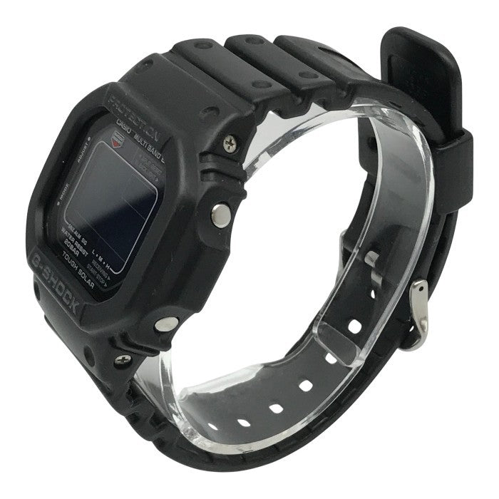 CASIO G-SHOCK 5600 Series 腕時計 メンズ デジタル タフソーラー 電波 反転液晶 スクエアフェイス ブラック GW-M5610-1BJF 中古 T1