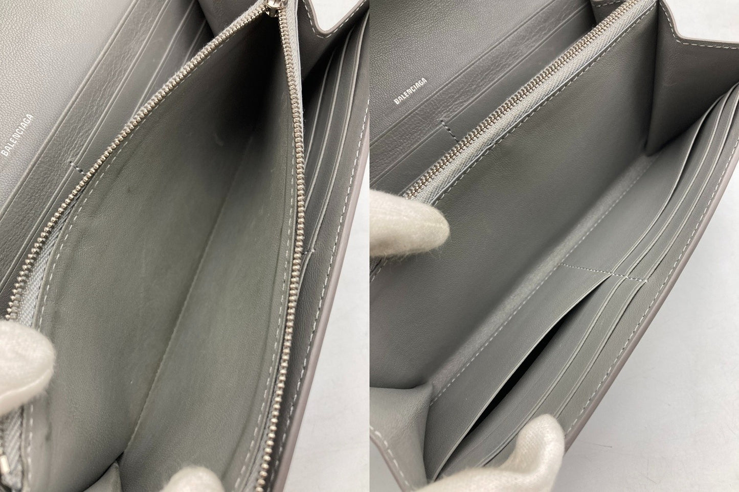 BALENCIAGA バレンシアガ Envelope エンベロープ スリム コンチネンタルウォレット 736732 長財布 中古 D4