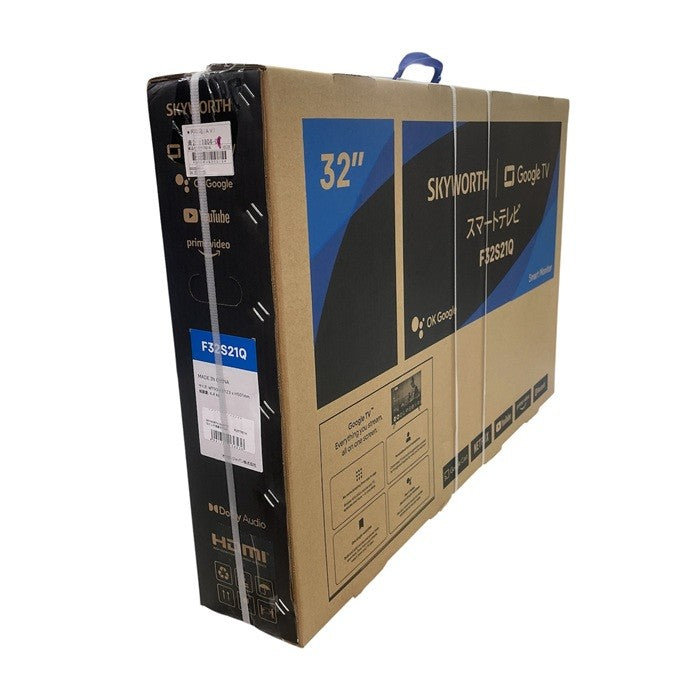 SKYWORTH 32インチ チューナーレススマートテレビ F32S21Q オウガジャパン ネットフリックス Google TV Bluetooth 中古 R1