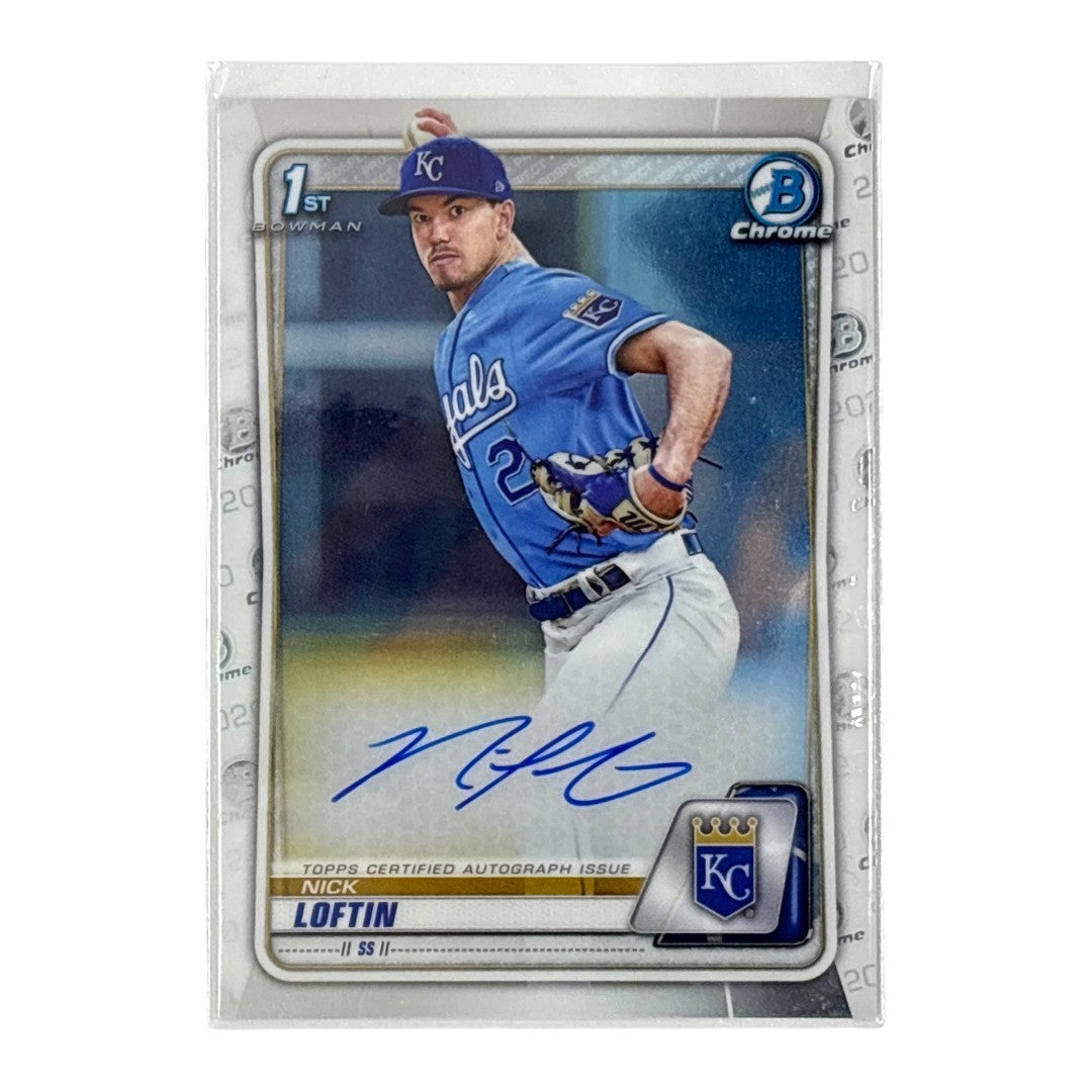 TOPPS MLBカード BOWMAN CHROME 1ST NICK LOFTIN KANSAS CITY ROYALS #CDA-NL 中古 IT1