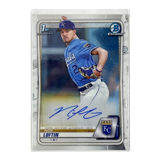 TOPPS MLBカード BOWMAN CHROME 1ST NICK LOFTIN KANSAS CITY ROYALS #CDA-NL 中古 IT1