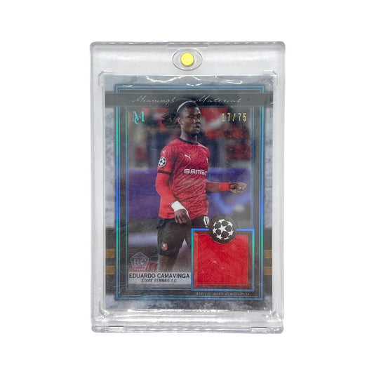TOPPS サッカーカード MUSEUM COLLECTION MEANINGFUL MATERIAL EDUARDO CAMAVINGA STADE RENNAIS 17/75 #MMR-EC 中古 IT1