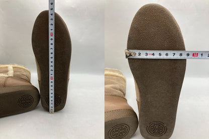 TORY BURCH トリ―バーチ サイドロゴ スウェード ムートンブーツ サイズ約22.5cm 中古 D4