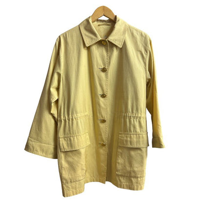 Burberrys バーバリーズ ヴィンテージ ステンカラー コート ノバチェック 金ボタン 40 FNA62-257 アウター ドローコード 春 秋 ライトアウター チェック柄 中古 W４