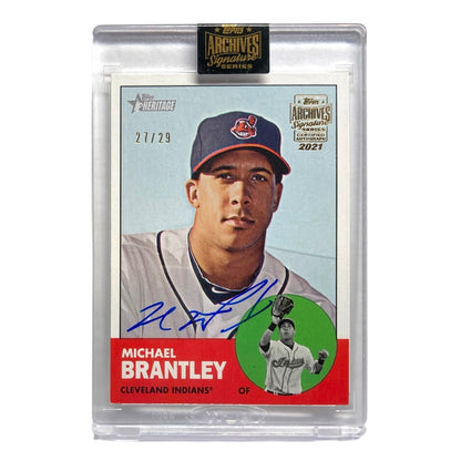 未開封品 TOPPS MLBカード HERITAGE MICHAEL BRANTLEY CLEVELAND INDIANS /29 #103 中古 IT2