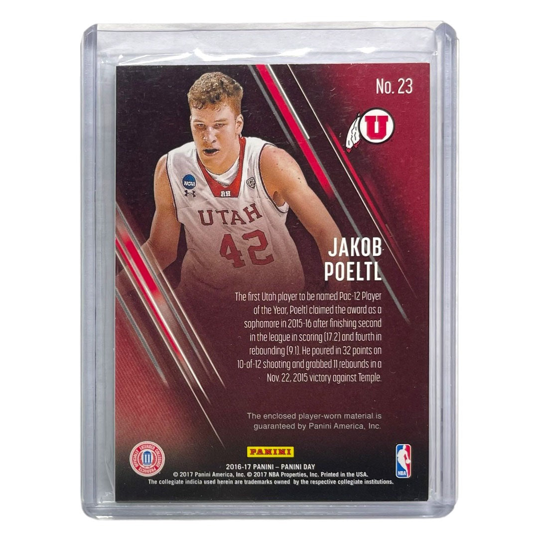 PANINI NBAカード PANINI DAY JAKOB POELTL UNIVERSITY OF UTAH #23 中古 IT2