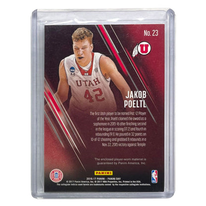 PANINI NBAカード PANINI DAY JAKOB POELTL UNIVERSITY OF UTAH #23 中古 IT2