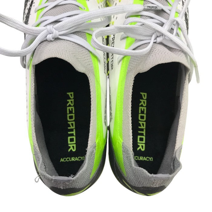 adidas アディダス PREDATOR ACCURACY.1L シューズ メンズ オールシーズン スパイク ホワイト/イエロー 27cm IE9429 中古 M1