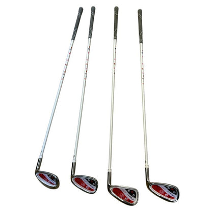 PUPPY’S PAW 仔犬の肉球 レディース ゴルフセット クラブ8本+キャディバッグ付 (ホワイト/ピンク) ウッド アイアン パターユーティリティ スポーツ 中古 W1