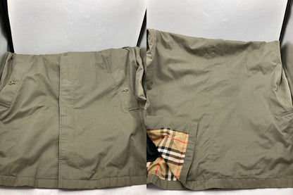 Burberrys バーバリーズ イングランド製 ライナー付 ステンカラーコート カーキ 中古 D4