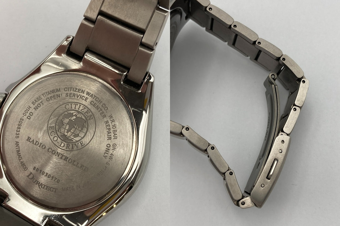 CITIZEN シチズン アテッサ デイデイト エコドライブ 電波時計 AT6040-58E 中古 D4